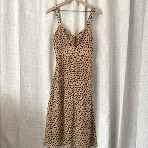 Cheetah Print Midi Dress